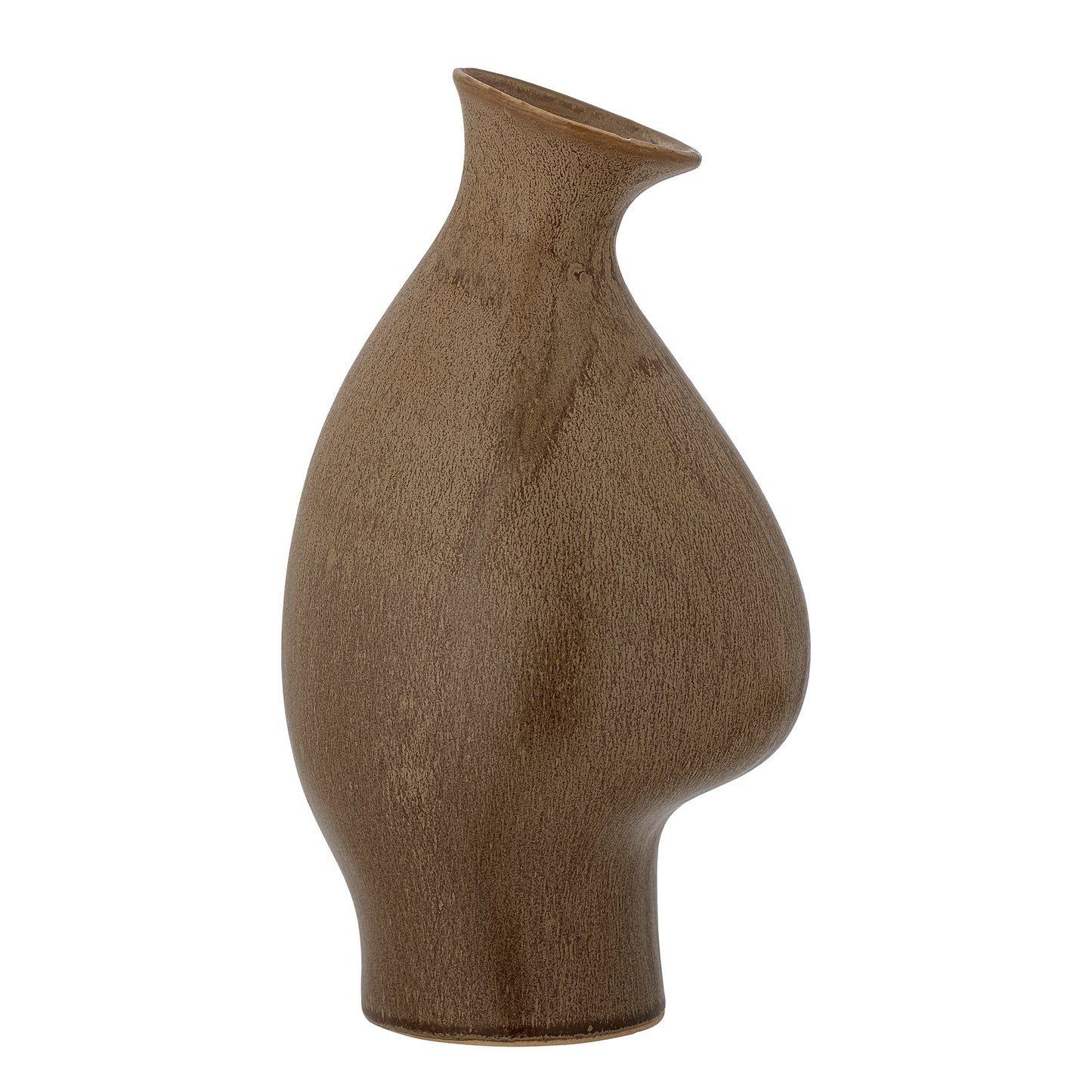 Celin Vase, Braun, Steingut