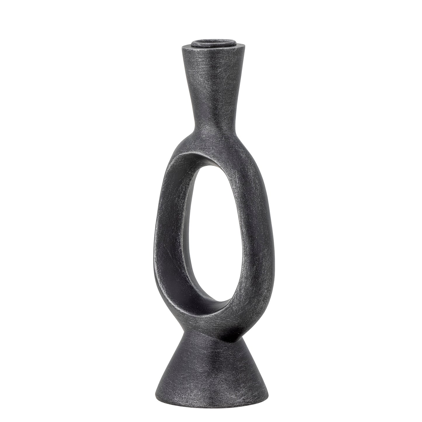Bijan Kerzenhalter, Schwarz, Polyresin