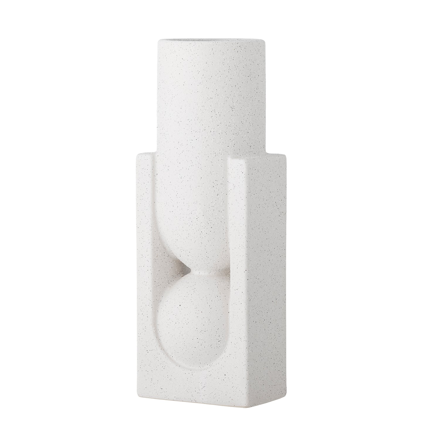 Salome Vase, Weiß, Steingut