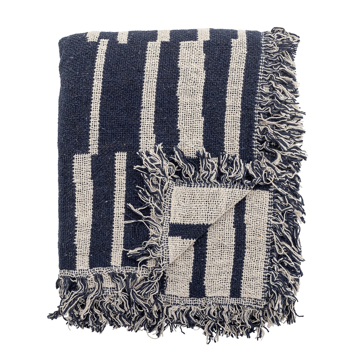 Frankie Decke, Blue, Recycelte Baumwolle
