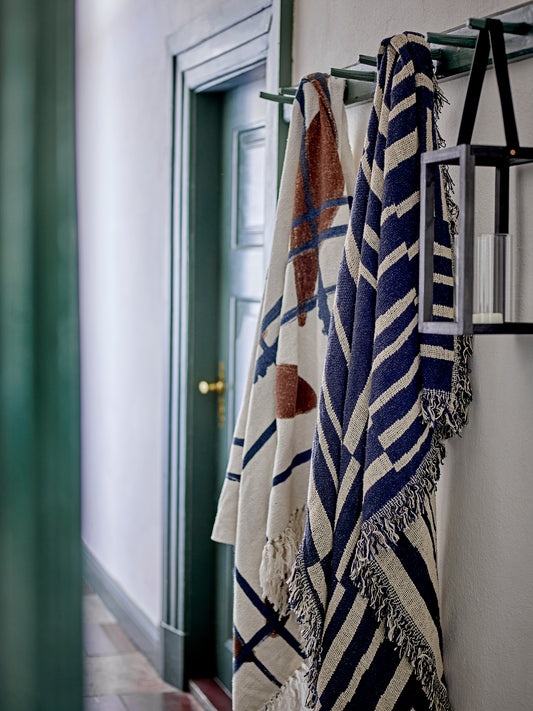 Frankie Decke, Blue, Recycelte Baumwolle
