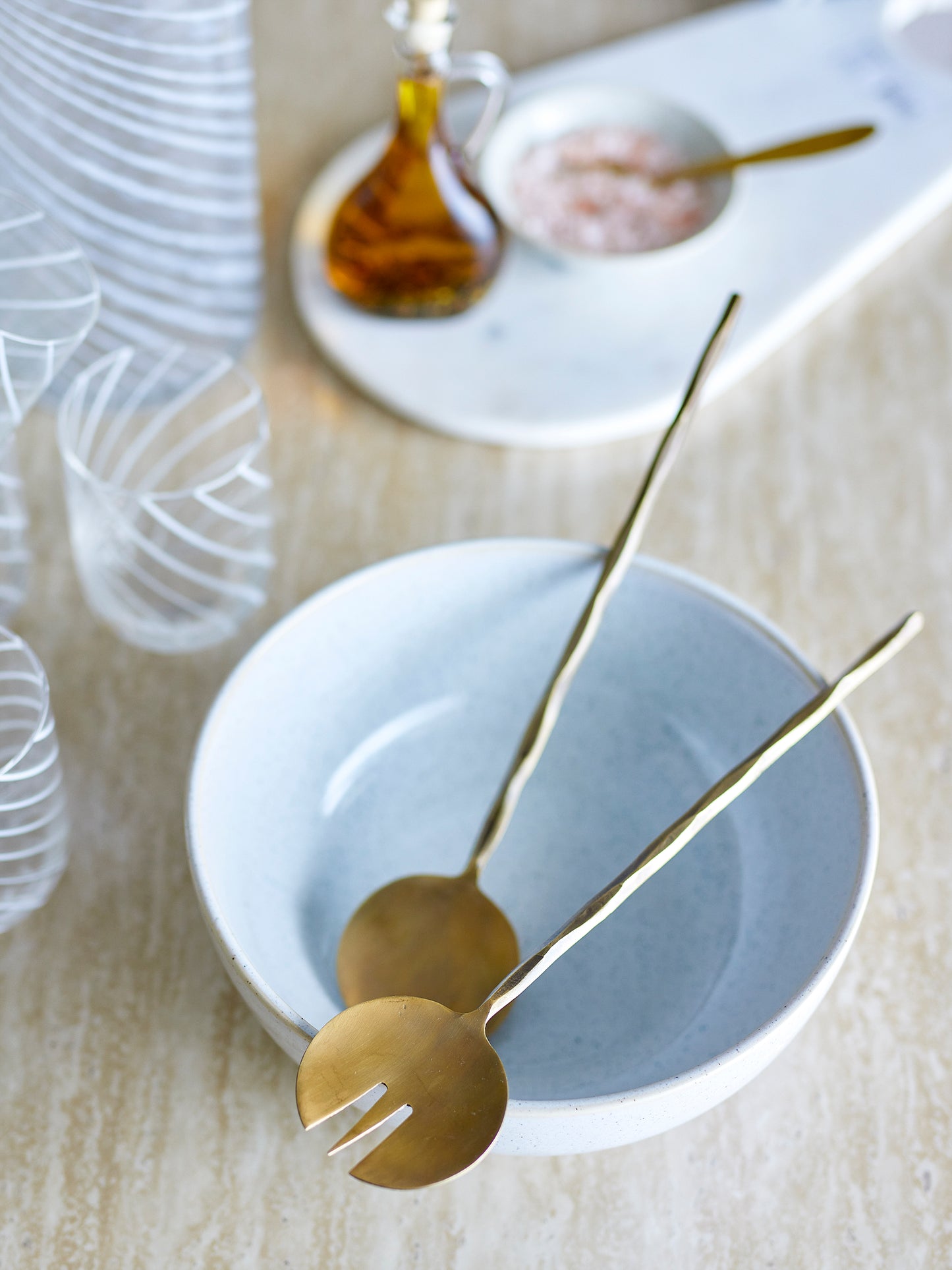 Gaith Salatbesteck, Brass, Messing